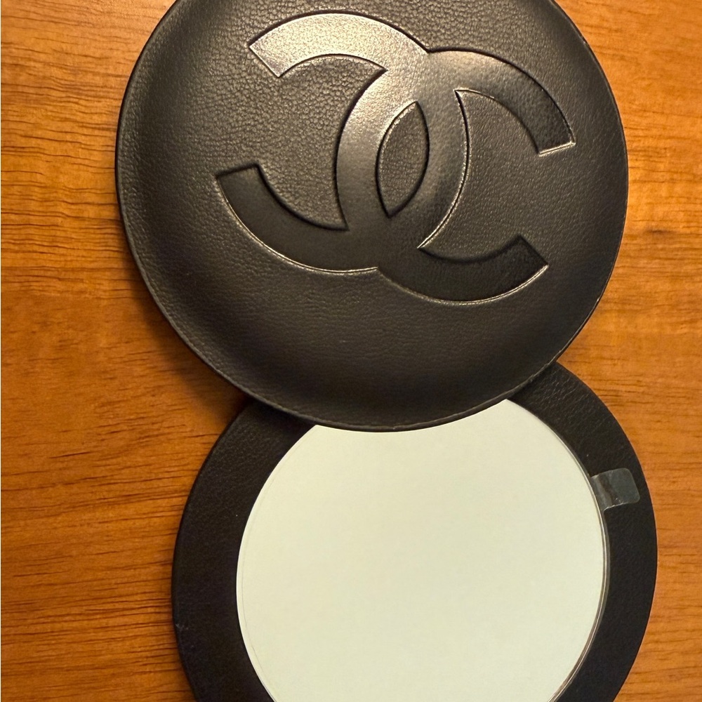 CHANEL Black Swivel Compact Mirror